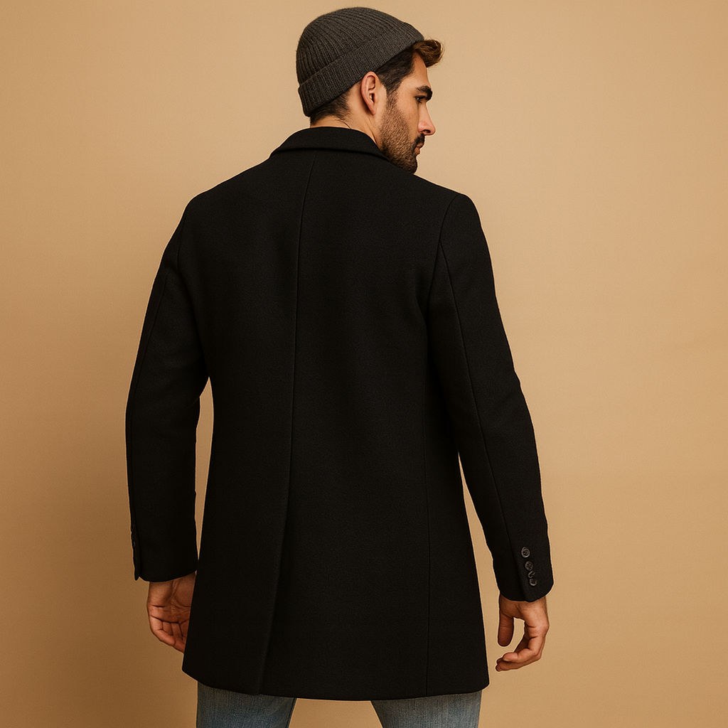 Formal Overcoat with Relaxed Fit