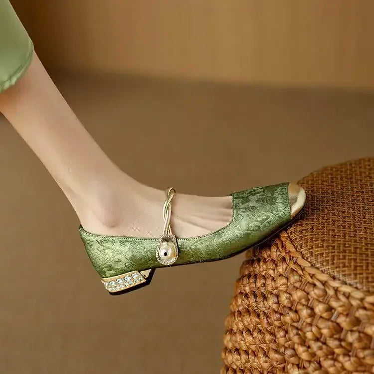 Celeste Comfortable Block Heel Shoes