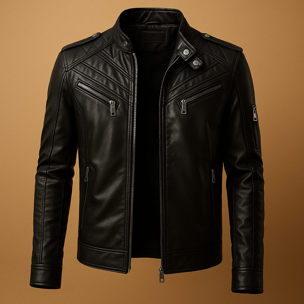 Quilted Jacket with Stand Collar