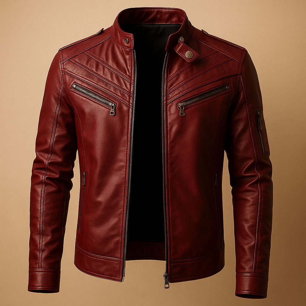 Quilted Jacket with Stand Collar