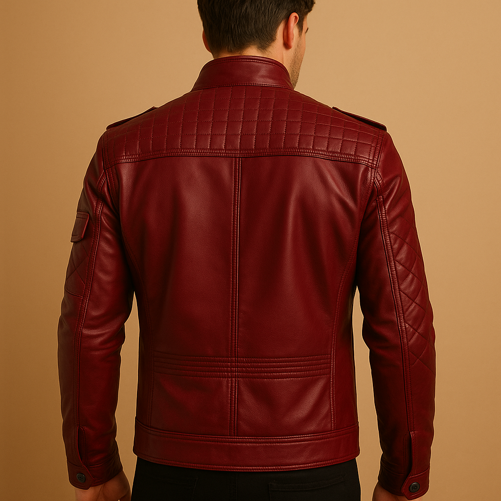Quilted Jacket with Stand Collar