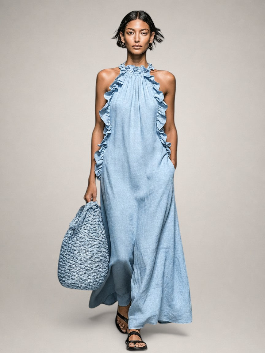 Helene Linen Maxi Dress