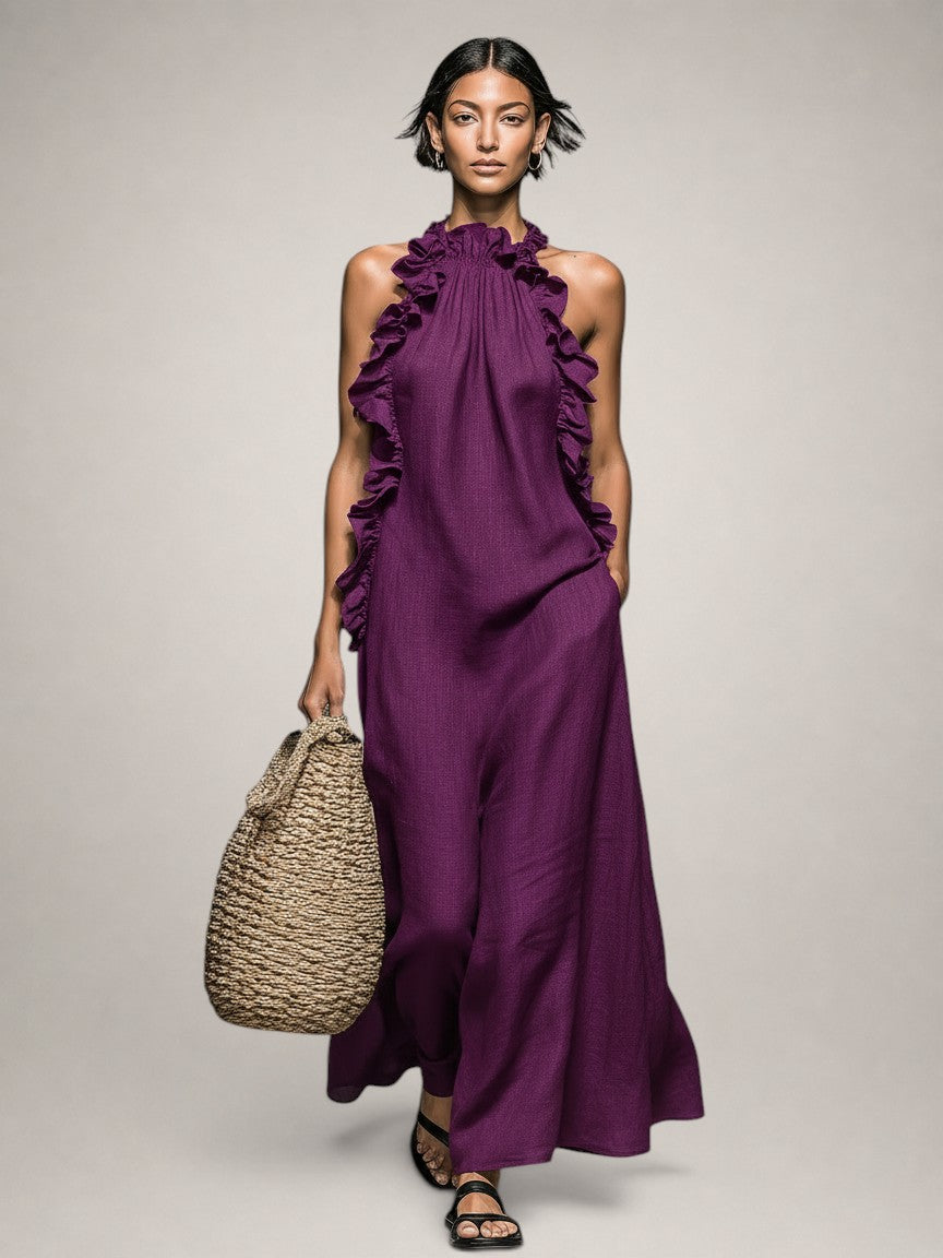 Helene Linen Maxi Dress