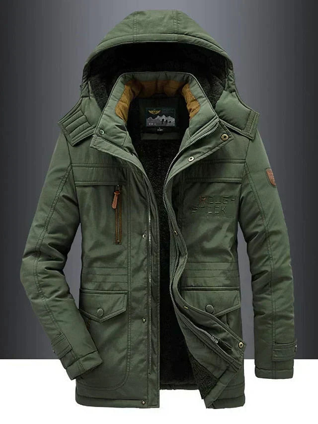 Hendrik | Men's Sherpa Lined Hooded Winter Jacket