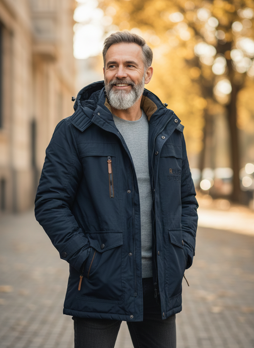 Hendrik | Men's Sherpa Lined Hooded Winter Jacket