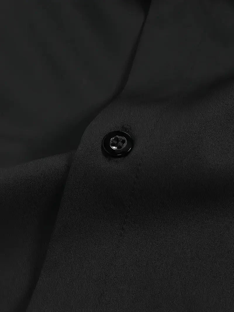 Men's Slim Fit Shirt with Long Sleeves and Kent Collar