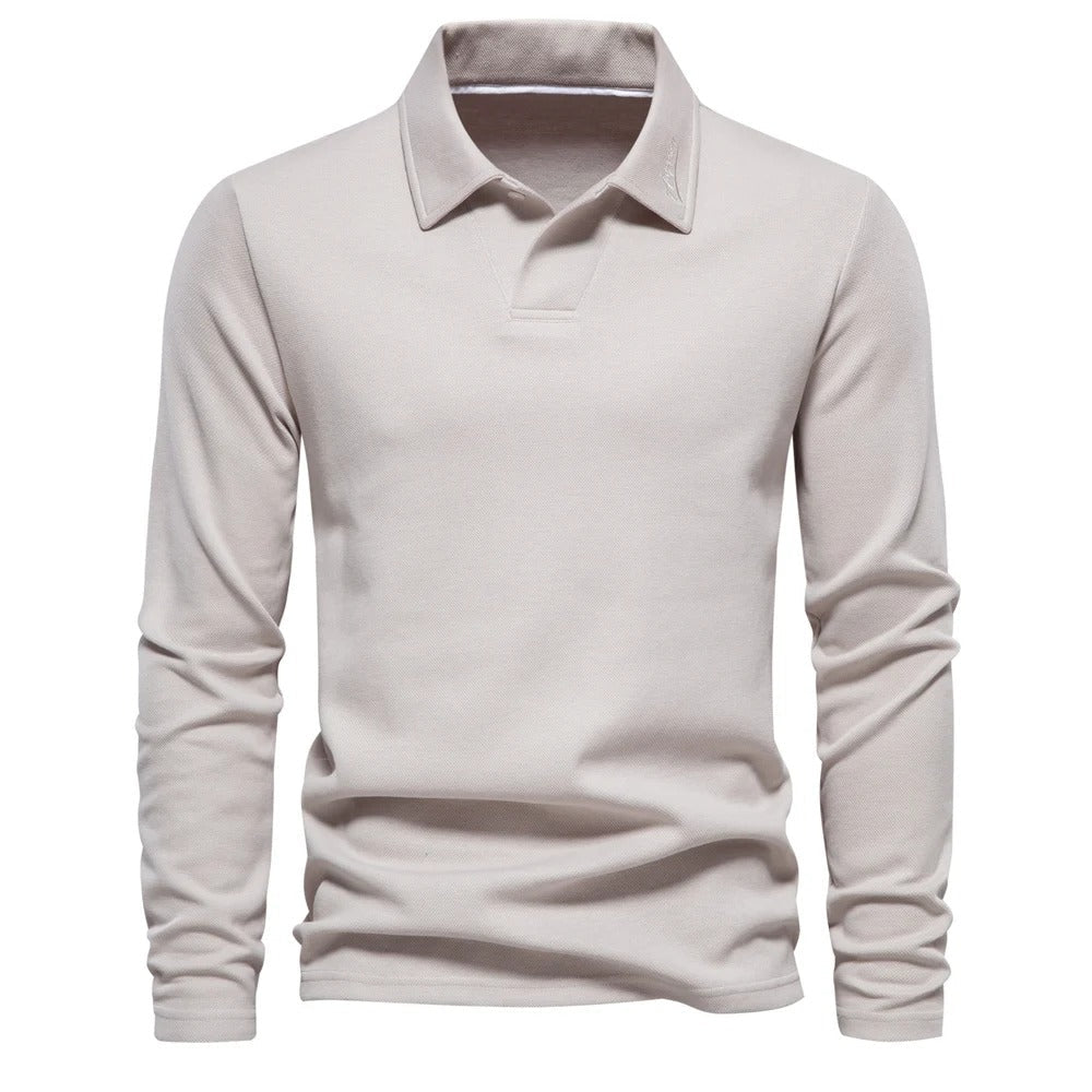 Men's Long-Sleeve Polo Shirt