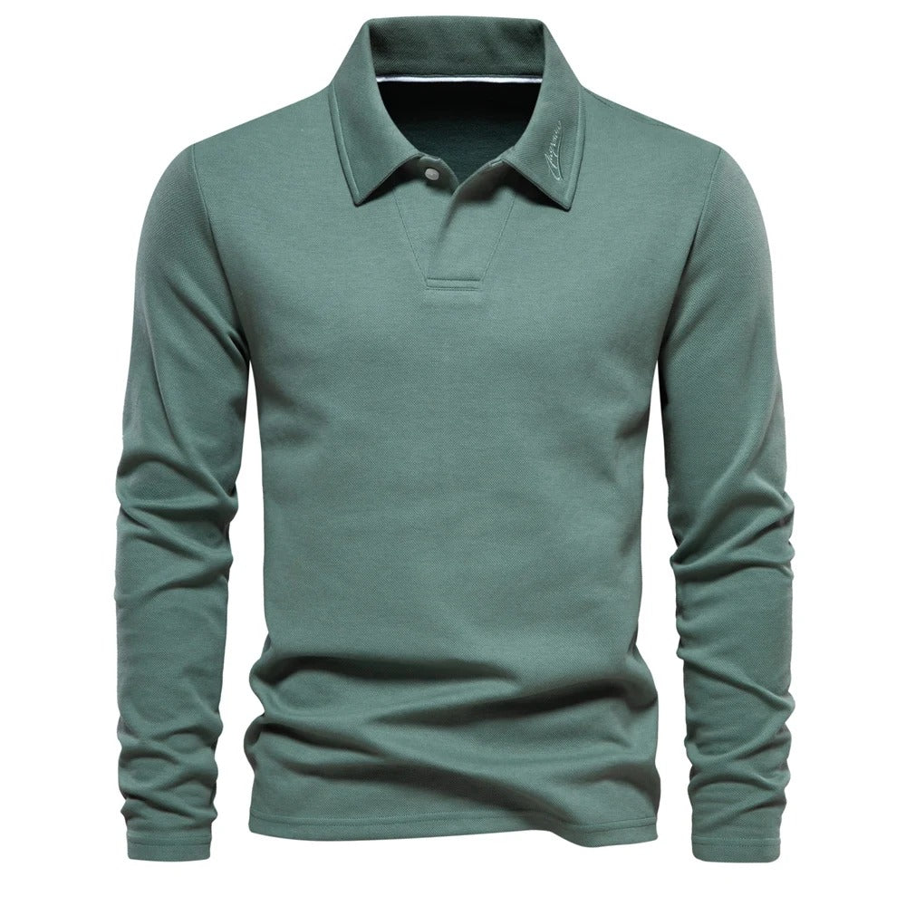 Men's Long-Sleeve Polo Shirt