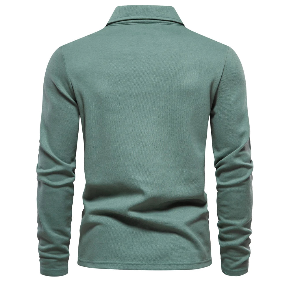 Men's Long-Sleeve Polo Shirt