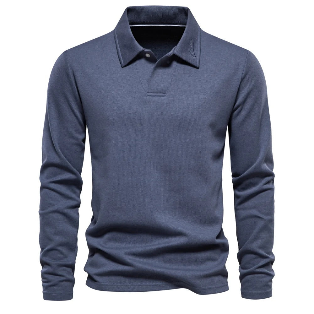 Men's Long-Sleeve Polo Shirt
