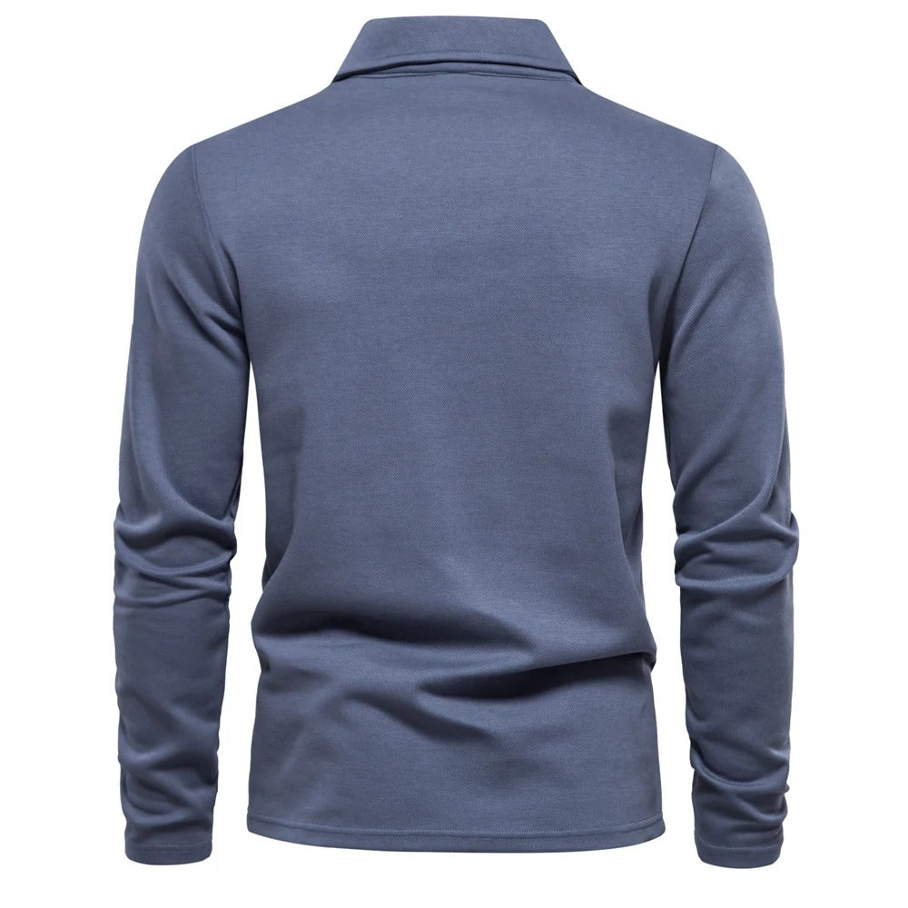 Men's Long-Sleeve Polo Shirt