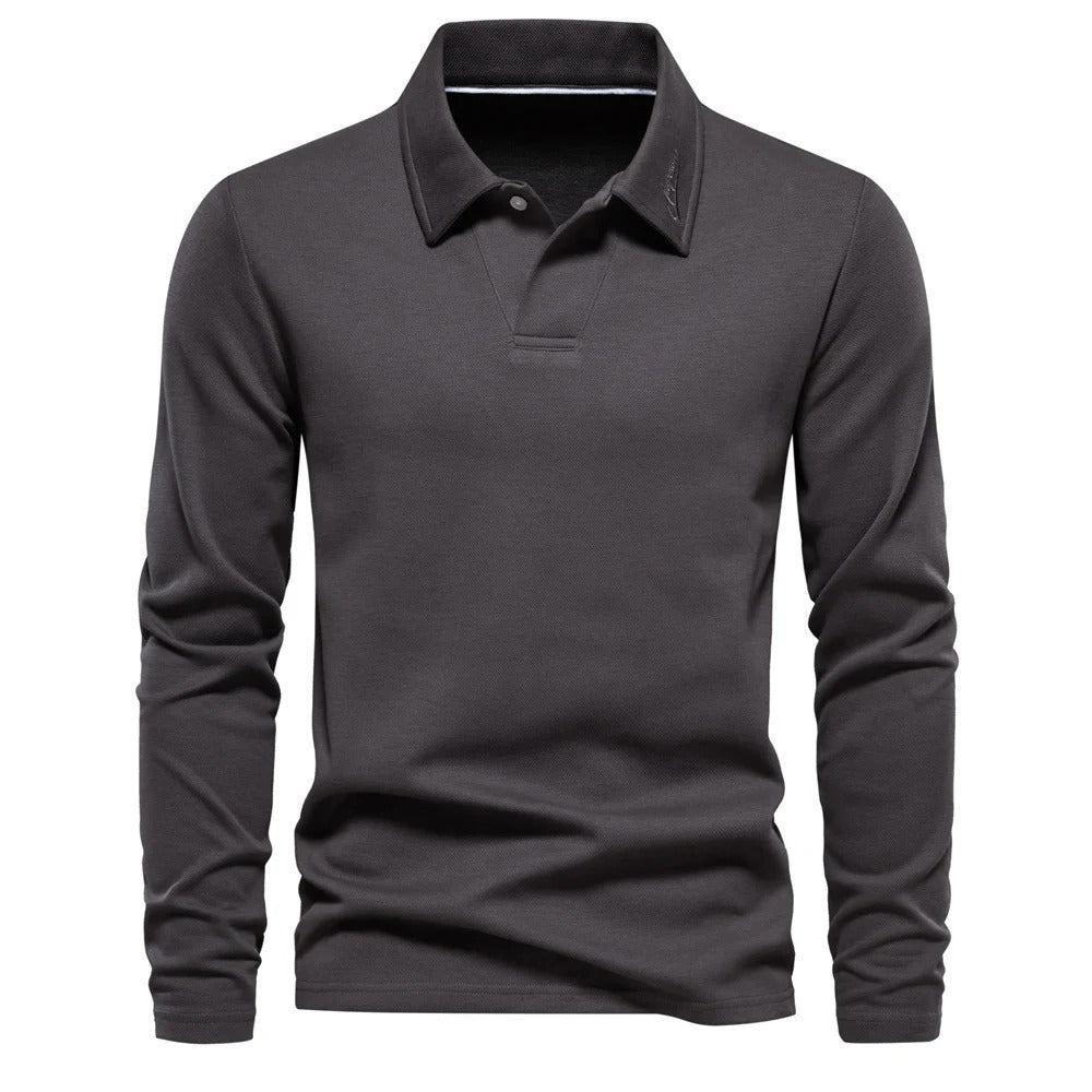 Men's Long-Sleeve Polo Shirt