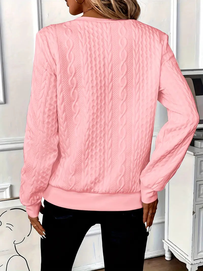 Isabelle | Women's Cable-Knit Zip-Up Jumper
