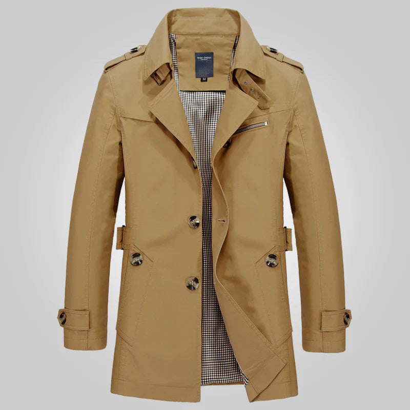 Jasper | Men's Lapel-Collar Trench Coat