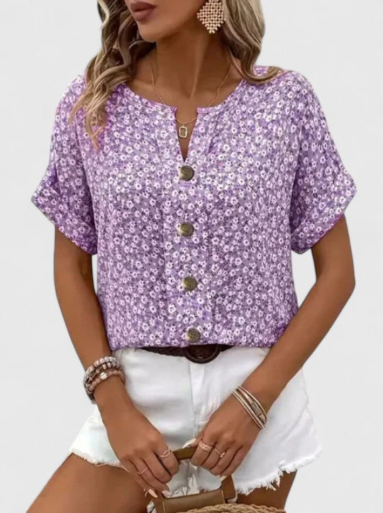 Sabine Stylish Floral Top