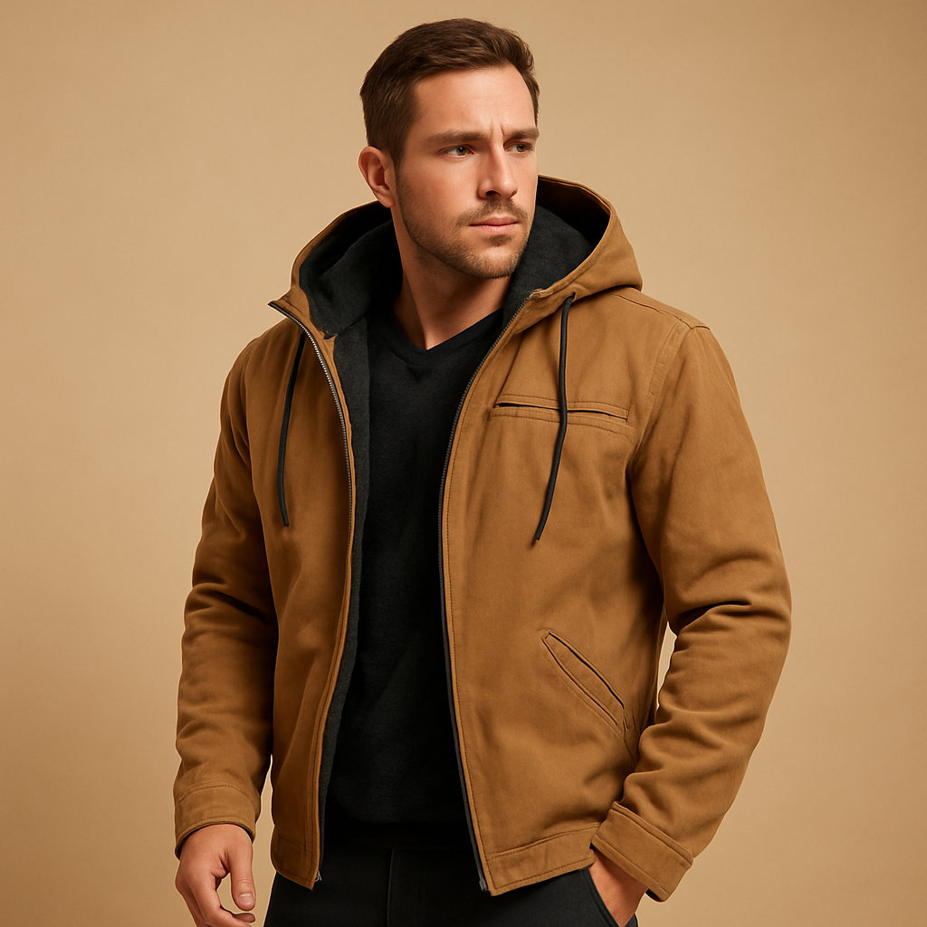 Classic Zip-Up Hoodie with Soft Lining