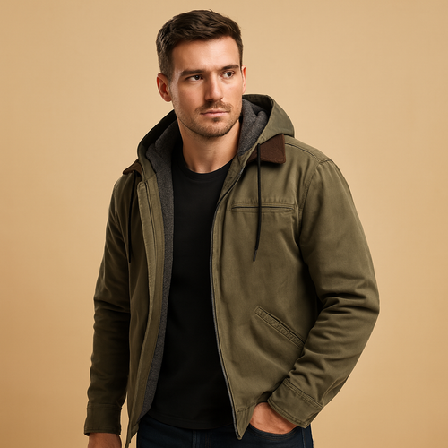 Classic Zip-Up Hoodie with Soft Lining