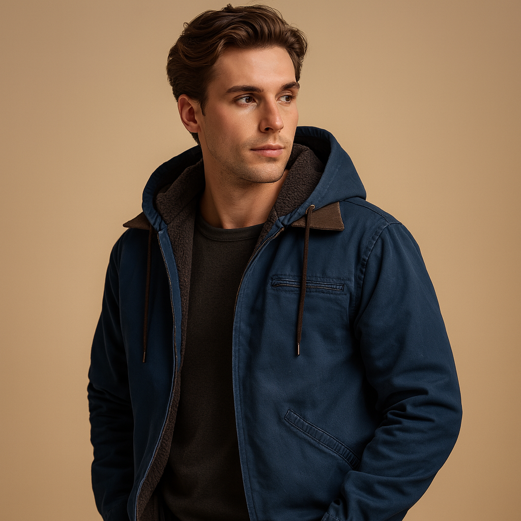 Classic Zip-Up Hoodie with Soft Lining