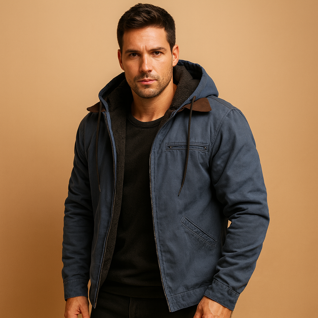 Classic Zip-Up Hoodie with Soft Lining