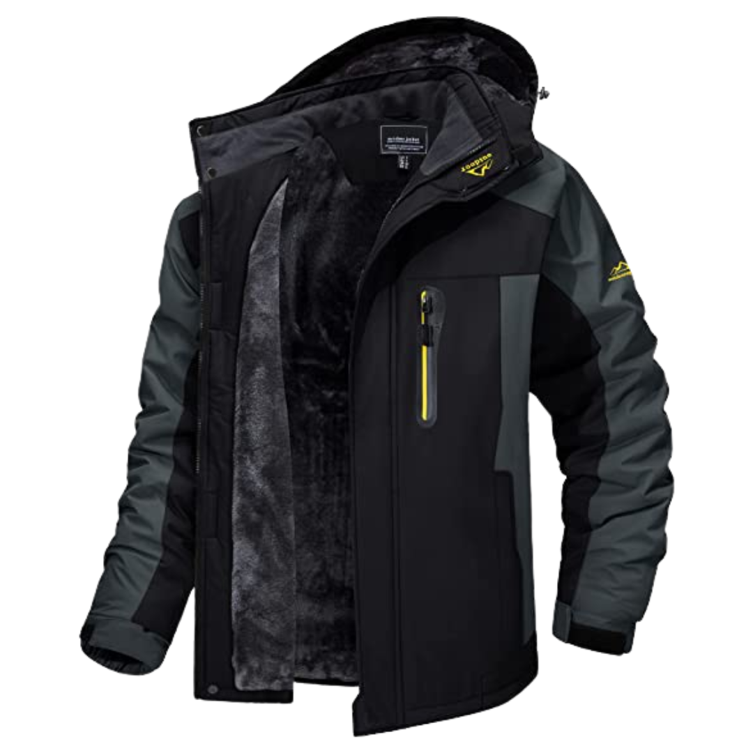 Men's Hooded Quilted Winter Jacket