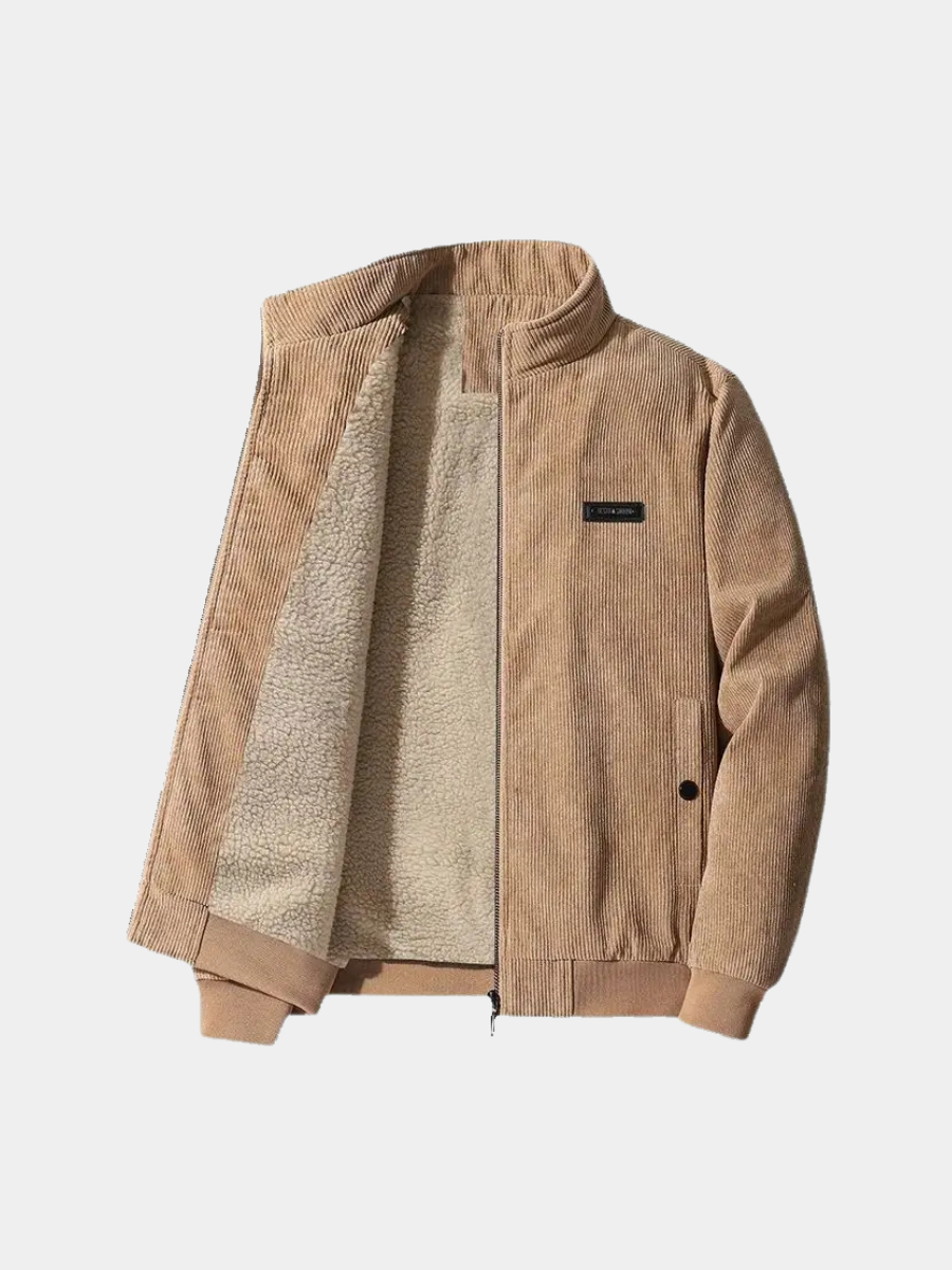 Laurent | Men's Fleece-Lined Corduroy Winter Jacket