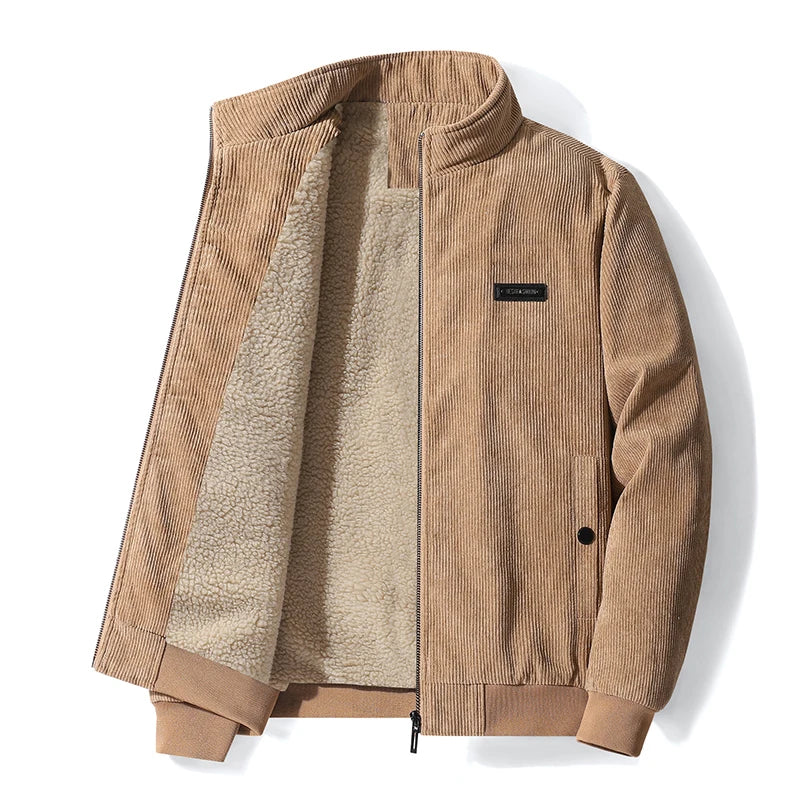 Laurent | Men's Fleece-Lined Corduroy Winter Jacket