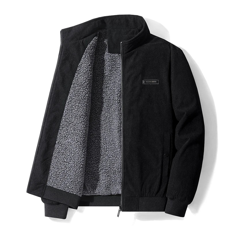 Laurent | Men's Fleece-Lined Corduroy Winter Jacket