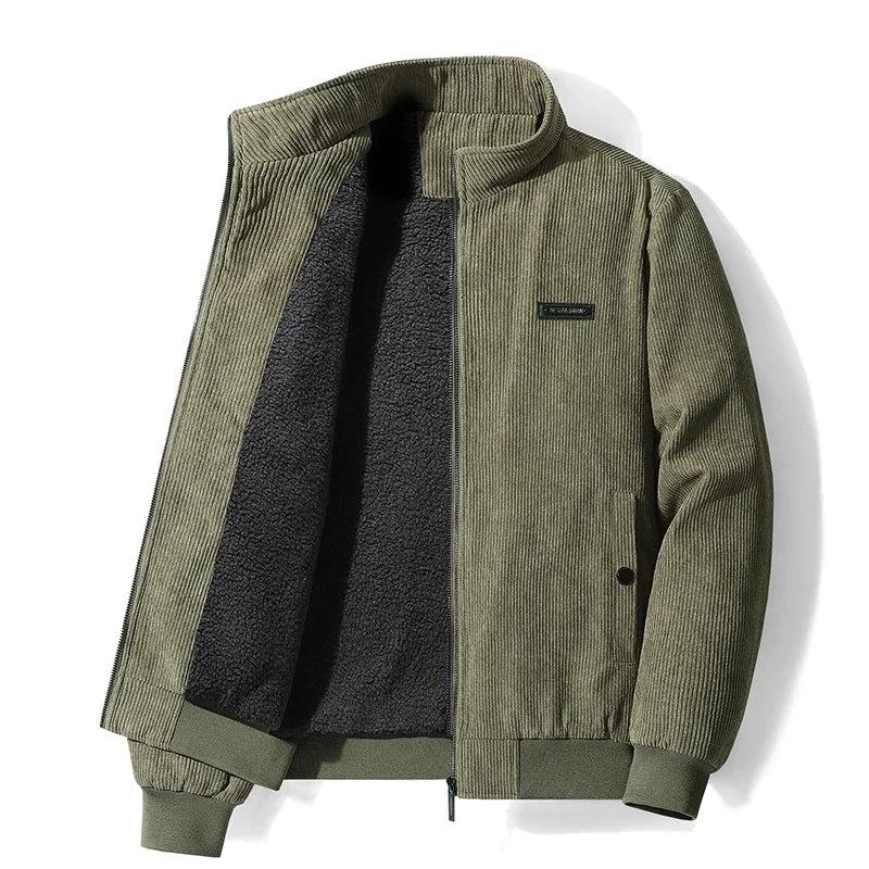 Laurent | Men's Fleece-Lined Corduroy Winter Jacket