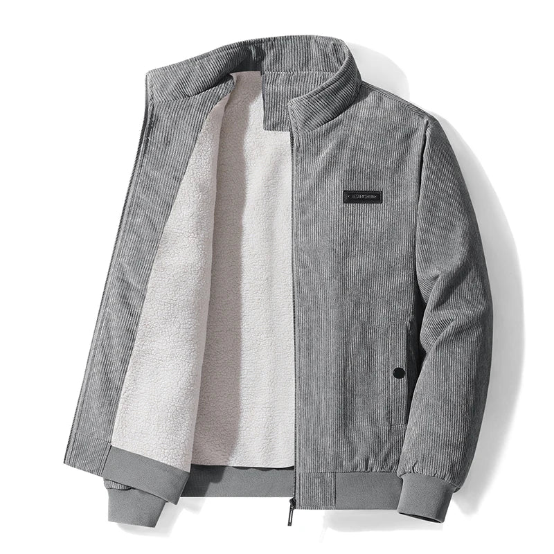 Laurent | Men's Fleece-Lined Corduroy Winter Jacket