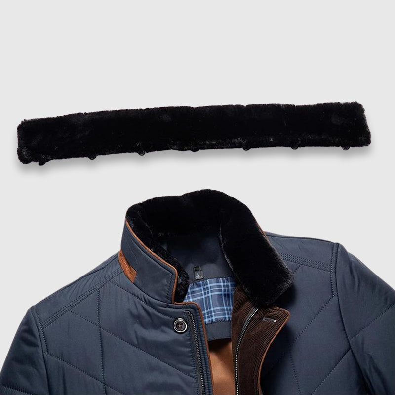 Laurent | Men's Lined Fur Collar Winter Jacket