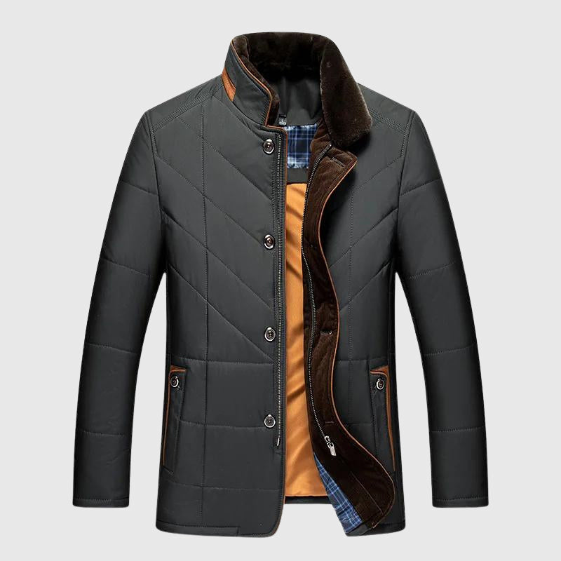 Laurent | Men's Lined Fur Collar Winter Jacket