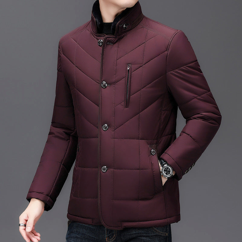 Laurent | Men's Lined Fur Collar Winter Jacket