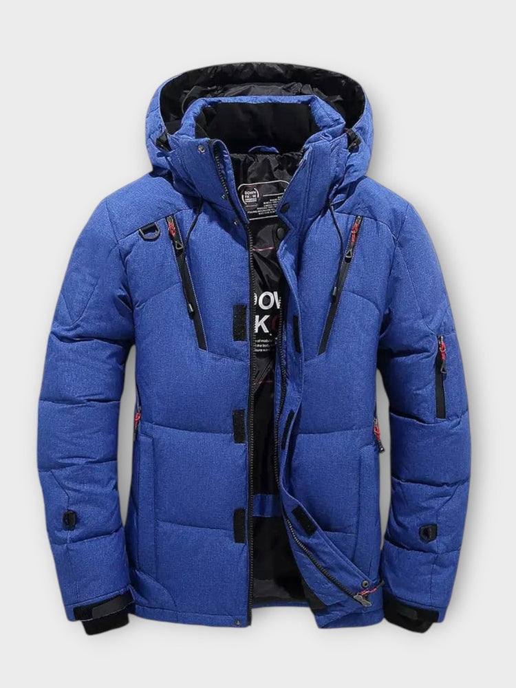 Men's Quilted Hooded Winter Jacket