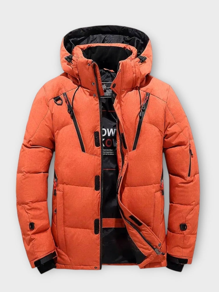 Men's Quilted Hooded Winter Jacket