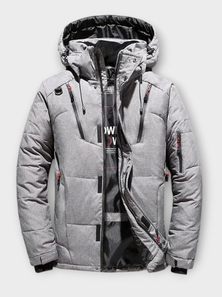 Men's Quilted Hooded Winter Jacket