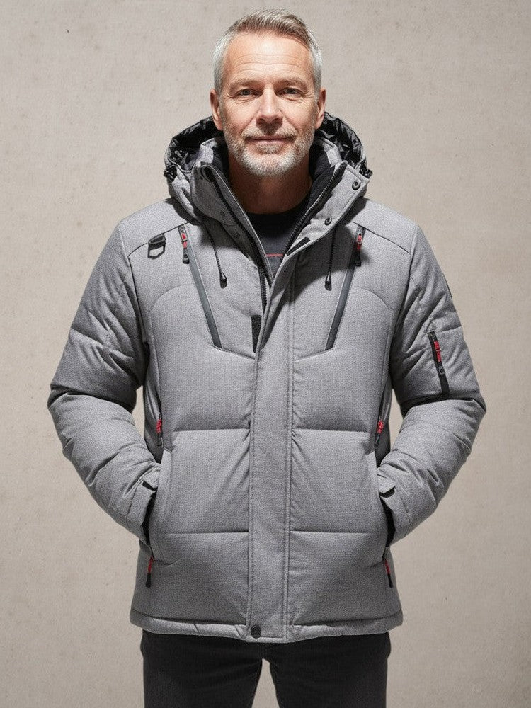 Stef | Men's Quilted Hooded Winter Jacket