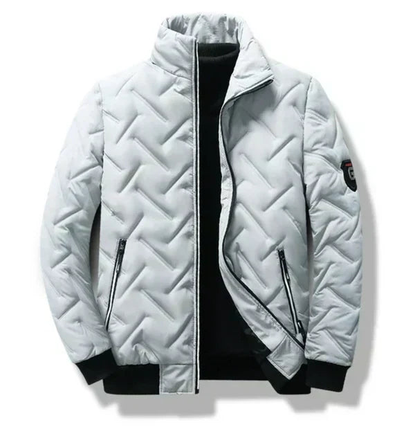 Men's Quilted Stand Collar Winter Jacket