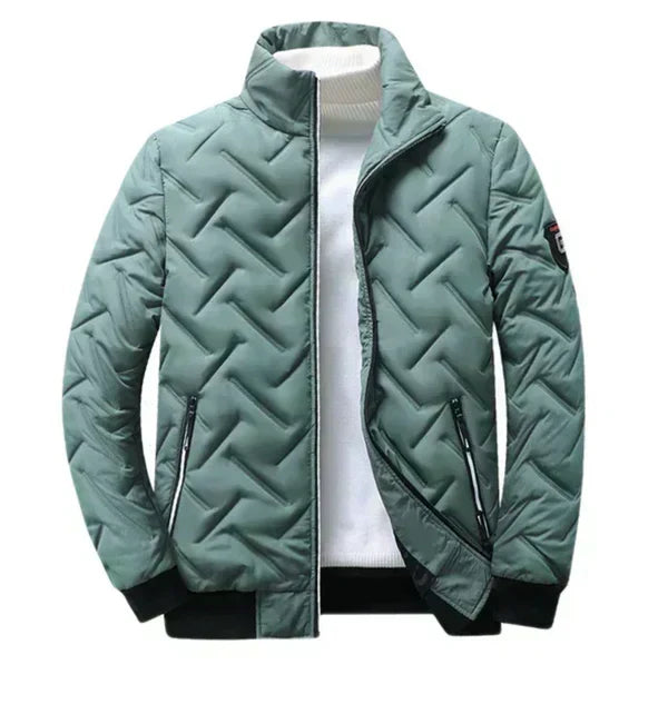 Men's Quilted Stand Collar Winter Jacket