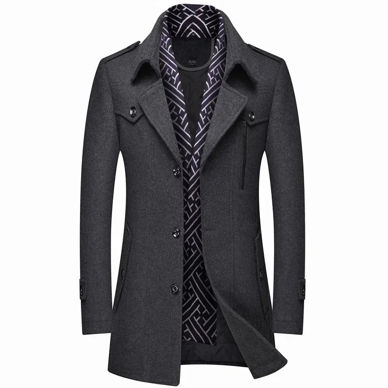 Lars | Men's Slim Fit Long Winter Coat