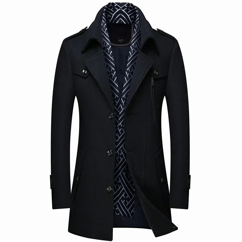 Men's Slim Fit Long Winter Coat