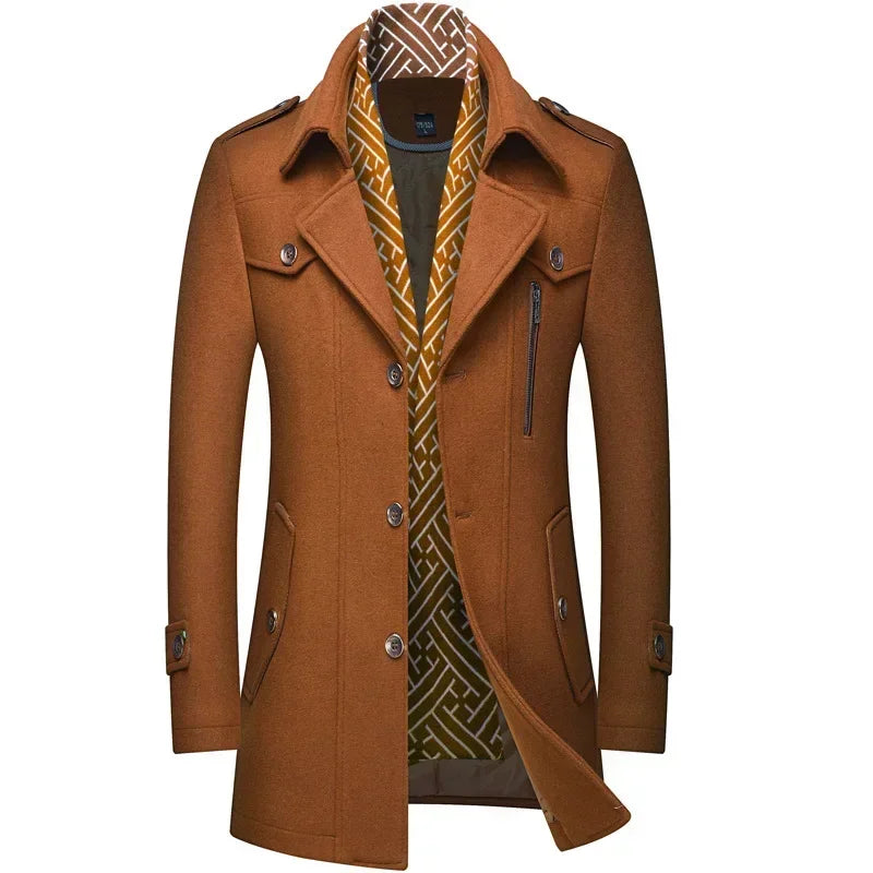Men's Slim Fit Long Winter Coat