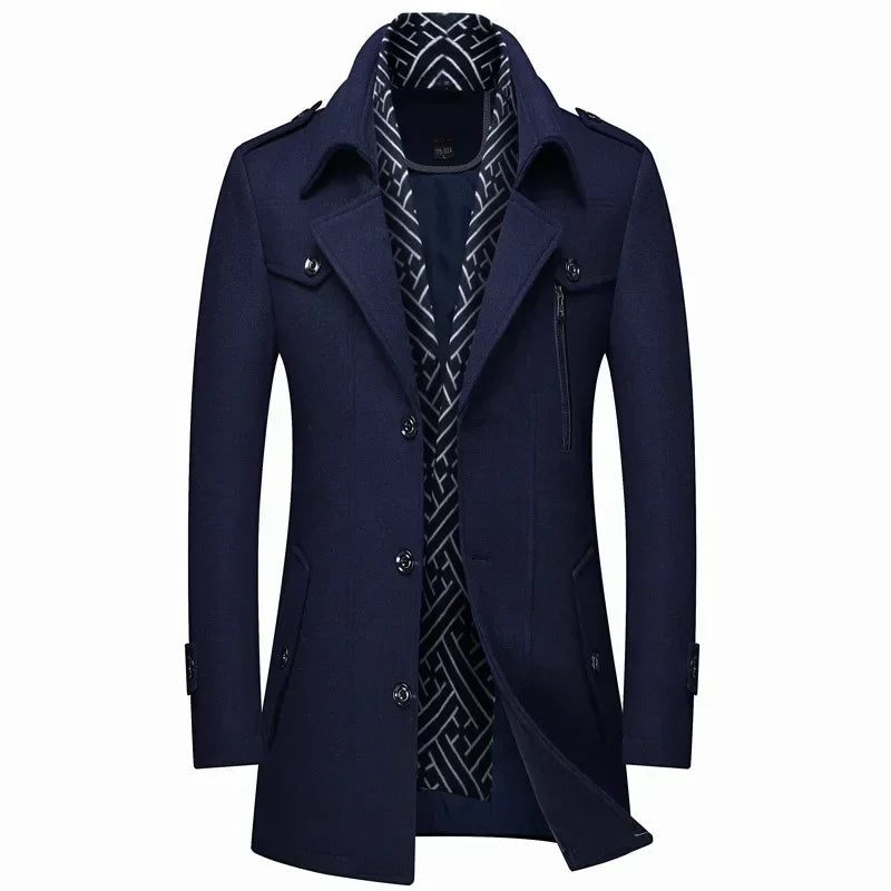 Men's Slim Fit Long Winter Coat