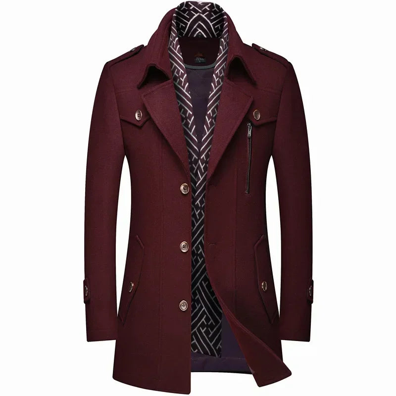 Men's Slim Fit Long Winter Coat
