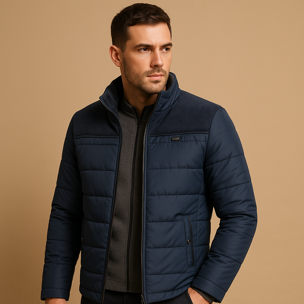 Fleece Jacket with Stand Collar