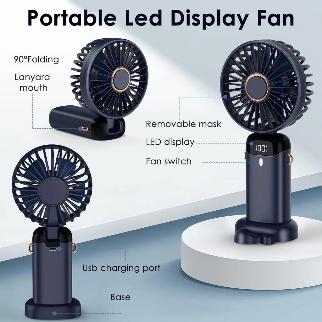 5000mAh Portable Rechargeable Fan