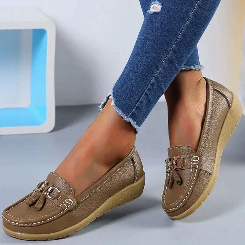 Orthopedic Leather Loafers – Isabella
