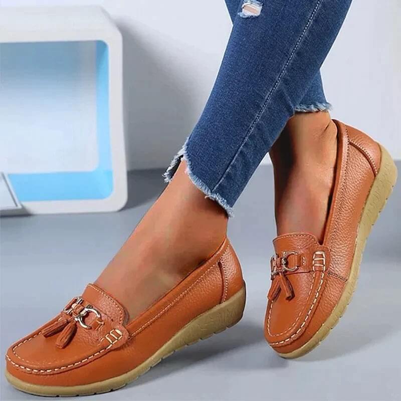 Orthopedic Leather Loafers – Isabella