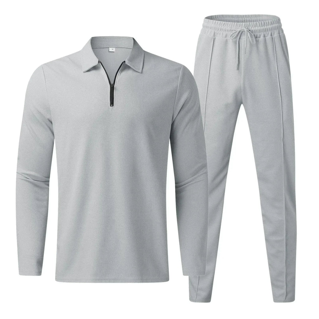 Men’s Polo Tracksuit Set – Two-Piece Sportswear Set