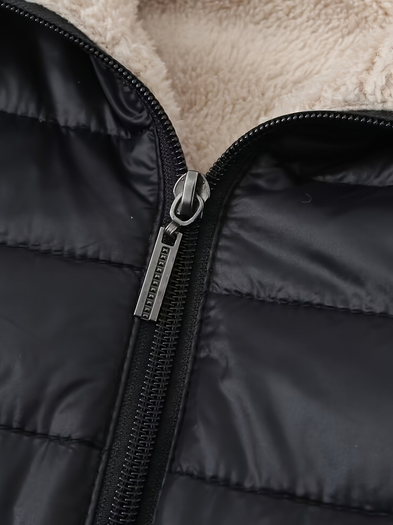 Isabel | Women's Warm Zip-Up Puffer Jacket with Faux Fur Lining