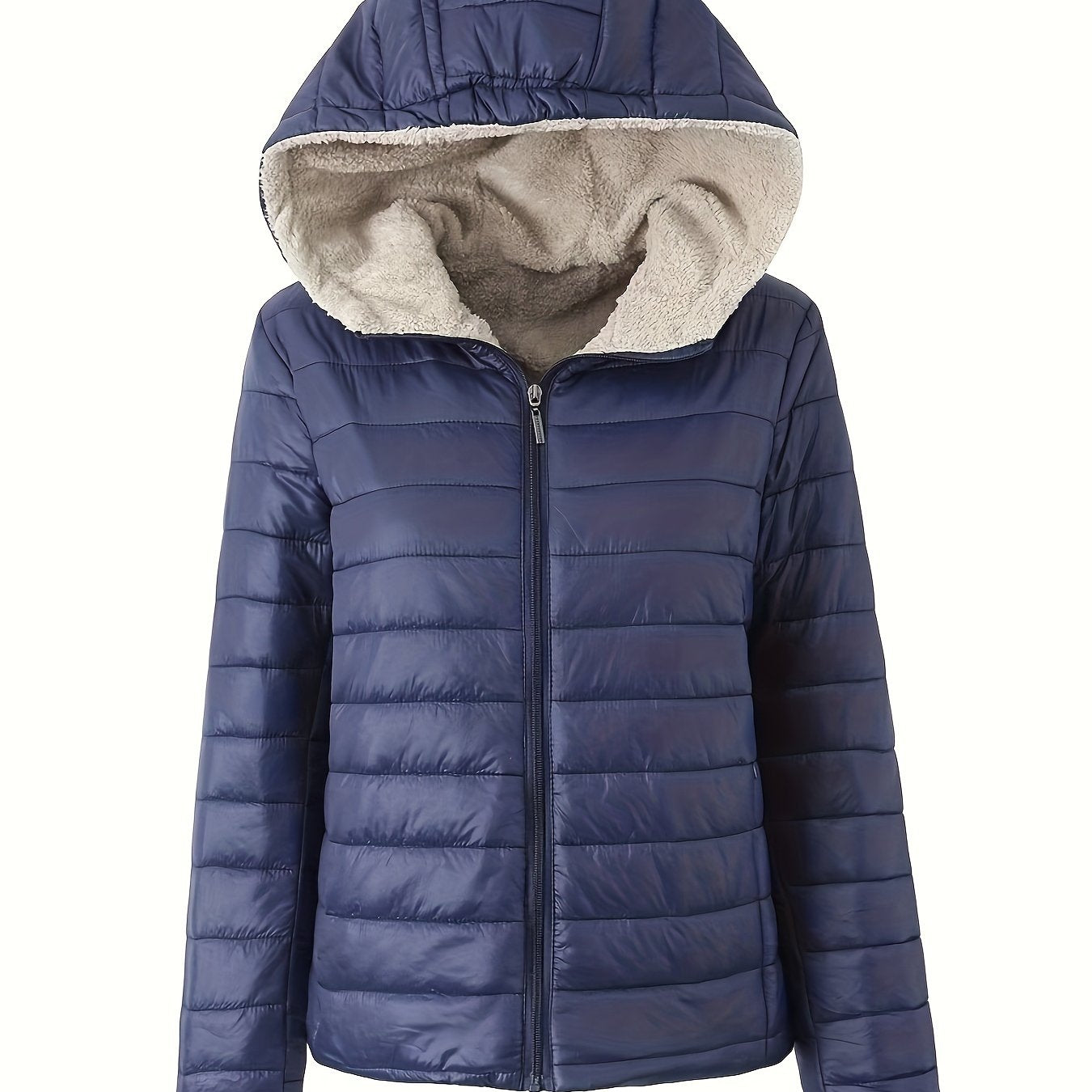 Isabel | Women's Warm Zip-Up Puffer Jacket with Faux Fur Lining